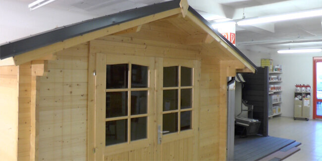 GartenhausDach mit Trapezblech decken HolzBlech.de