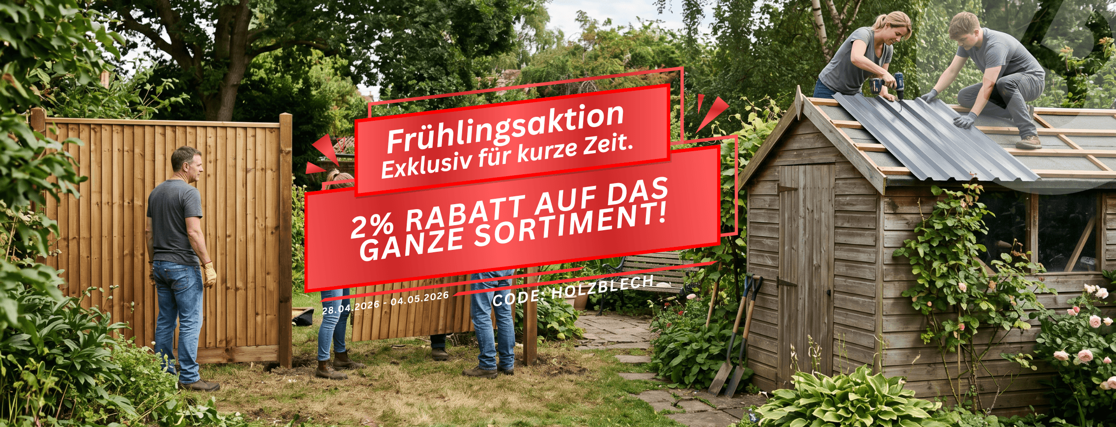 Osteraktion – 2% Rabatt auf das ganze Sortiment