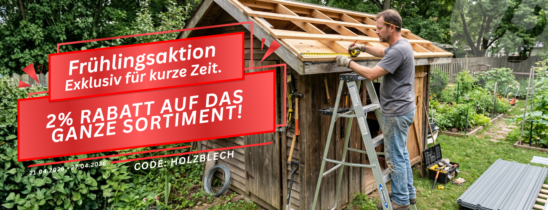 Osteraktion – 2% Rabatt auf das ganze Sortiment