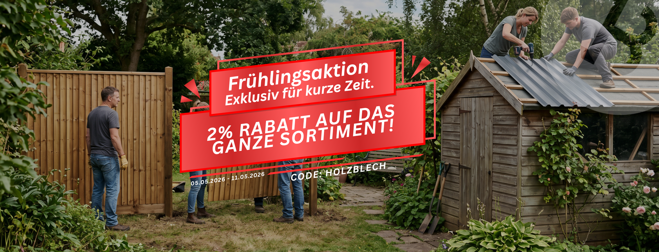 Osteraktion – 2% Rabatt auf das ganze Sortiment