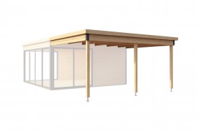 Lasita Dachverlängerung Für Gartenhaus Domeo 5