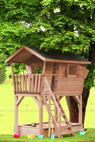 Ante Kinderspielhaus Barney Kdi 240x197x290cm Spielhaus Kinderhaus Holzhaus Tuv Ebay