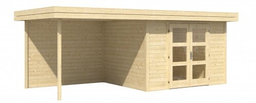 HOLZ BLECH Gartenhaus Chatel 5 Gerätehaus Hütte Holzhaus ...