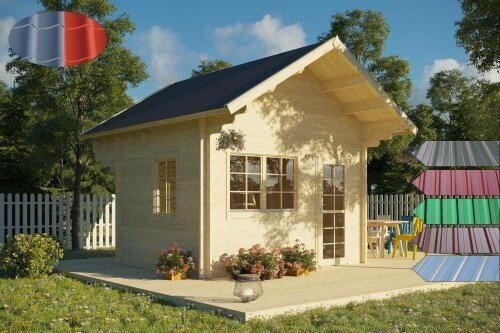 Holz Blech Gartenhaus Udenhain 2 Geratehaus Metall Xxl Holz Blockhaus 290x380cm Ebay